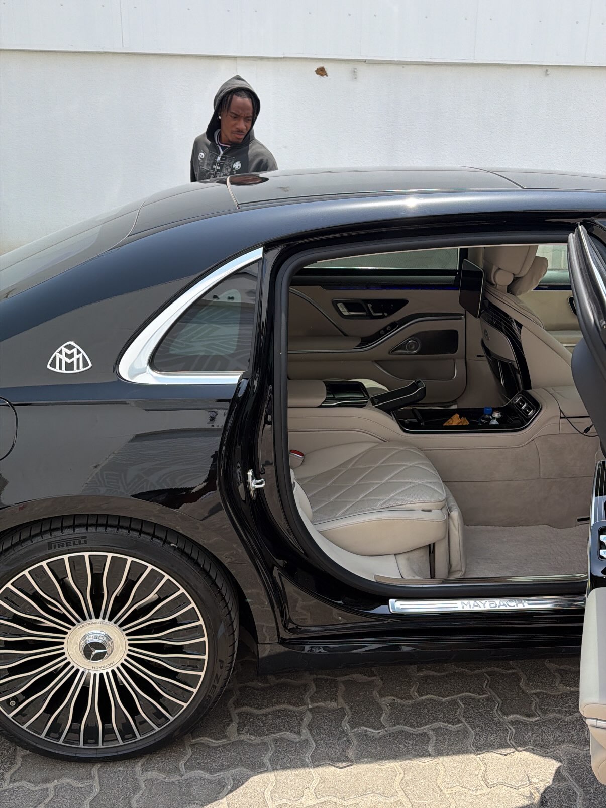 A vehicle with its passenger door open